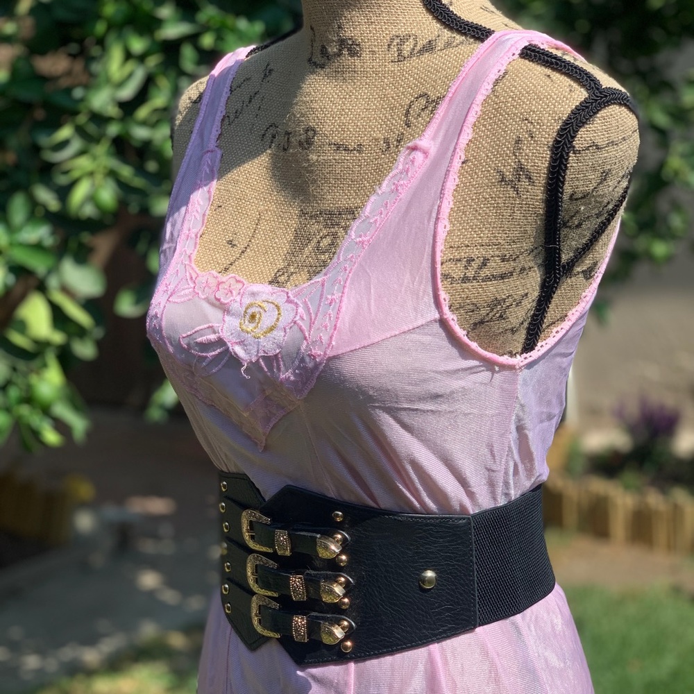2/$30 VINTAGE Pink Slip Dress - Picture 7 of 7